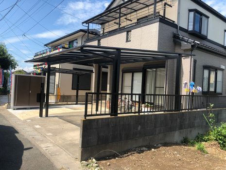 埼玉県桶川市　カーポートとアプローチのリフォーム NO.1144
