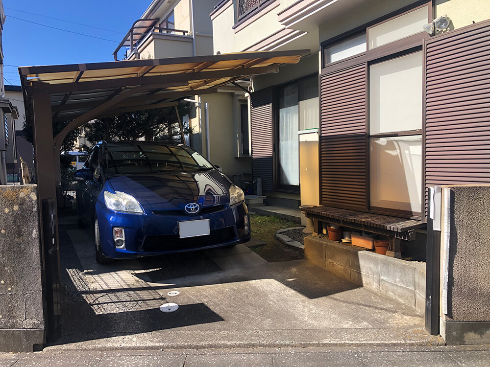 上尾市の駐車場工事