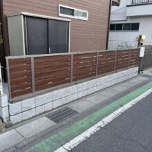 目隠しフェンス工事 NO.1952の施工写真メイン