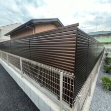 加須市　目隠しフェンス工事