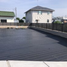 土間コンクリート工事　防草シート工事　NO.2511の施工写真3