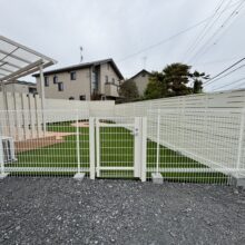 ヨーロピアン風の新築外構　NO.2509の施工写真1
