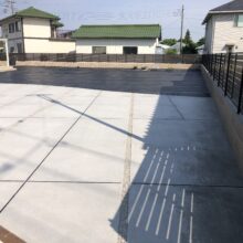 土間コンクリート工事　防草シート工事　NO.2511の施工写真メイン