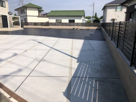 【久喜市】　土間コンクリート工事　防草シート工事　NO.2511