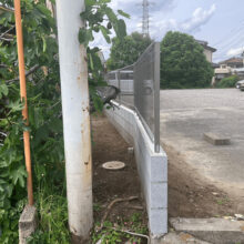 ブロック・フェンス工事 NO.2506の施工写真2