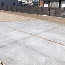 土間コンクリート工事　防草シート工事　NO.2511の施工写真1