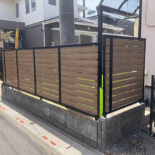目隠しフェンス・人工芝工事 NO.2494の施工写真メイン