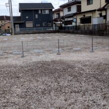 駐車場工事　メッシュフェンス工事　No.2517の施工写真2