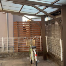 多段フェンス　目隠しフェンス【YKK　ルシアスフェンス】工事 NO.2514の施工写真メイン