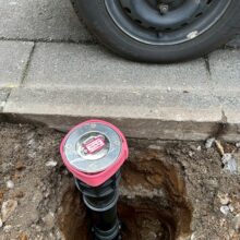 土間コンクリート工事　駐車場ポール設置工事　No.2540の施工写真メイン