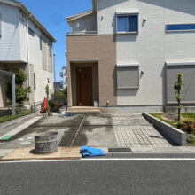 駐車場拡張工事　No.2542の施工写真1