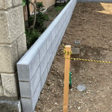 ブロック積み工事 NO.2522の施工写真3