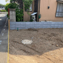 ブロック積み工事 NO.2522の施工写真1