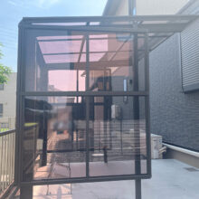 サイクルポート工事 NO.2521の施工写真3