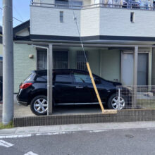車一台用カーポート　三協アルミ　カムフィエース施工　No.2526の施工写真2