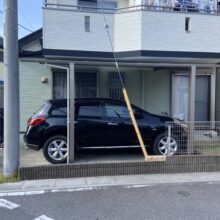 車一台用カーポート　三協アルミ　カムフィエース施工　No.2526の施工写真メイン