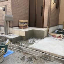 駐車場拡張工事　No.2579の施工写真1