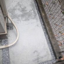 雑草対策(土間コンクリート)工事　施工前No.2568の施工写真2