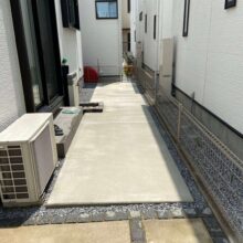 雑草対策　土間コンクリート工事No.2553の施工写真3