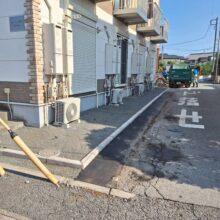 縁石のブロック修繕工事 No.2609の施工写真メイン