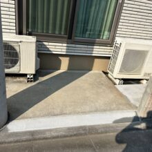 リフォーム外構工事【ブロックフェンス一部撤去・雑草対策】　No.2599の施工写真2