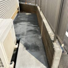 リフォーム外構工事【ブロックフェンス一部撤去・雑草対策】　No.2599の施工写真3