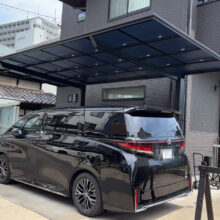カーポート工事　LIXILフーゴF(27-57型）横準H25仕様　No.2605の施工写真1