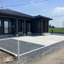 平屋の新築外構工事　No.2620の施工写真メイン