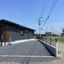 平屋の新築外構工事　No.2620の施工写真メイン