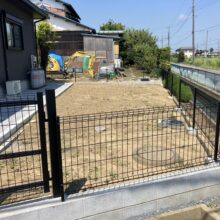 平屋の新築外構工事　No.2620の施工写真1