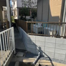 ブロック塀　改修工事　No.2619の施工写真3