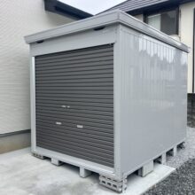 イナバ　【バイク保管庫　FM-2230HY】施工　　No.2624の施工写真2