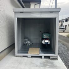 イナバ　【バイク保管庫　FM-2230HY】施工　　No.2624の施工写真メイン