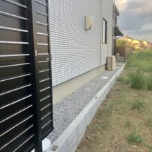 新築外構工事　No.2623の施工写真1