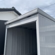 バイク保管庫　FM-2635HD 土間 一般型 CS　No.2634の施工写真1