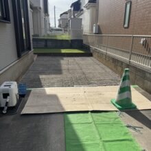 花壇撤去　駐車場拡張工事　No.2629の施工写真1
