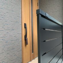 【ハイブリットT・T　フェンス】　【フェンスAB YS3型多段】　リフォーム外構工事　No.2641の施工写真3