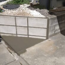 ブロック塀一部撤去 駐車スペース拡張工事 No.2650の施工写真1