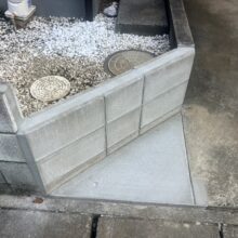 ブロック塀一部撤去 駐車スペース拡張工事 No.2650の施工写真3