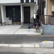 歩道の切り下げ工事　No.2643の施工写真2