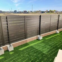 外構リフォーム工事【目隠しフェンス・人工芝】No.2671の施工写真2