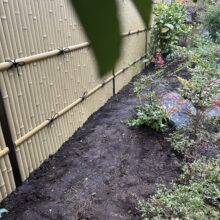 eco-バンブーユニット 建仁寺垣　【目隠しフェンス】外構リフォーム工事　No.2669の施工写真メイン