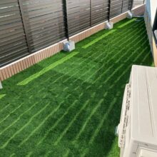 外構リフォーム工事【目隠しフェンス・人工芝】No.2671の施工写真メイン