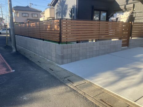 埼玉県幸手市　新築外構工事　No.2675