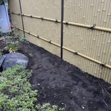 eco-バンブーユニット 建仁寺垣　【目隠しフェンス】外構リフォーム工事　No.2669の施工写真3