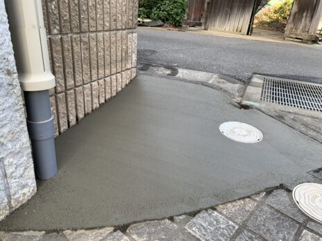 【蓮田市】　花壇撤去【駐車場拡張工事】外構リフォーム　No.2674