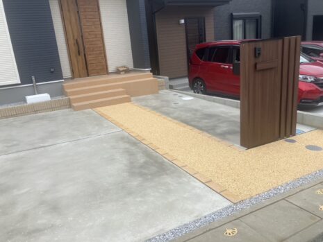 【久喜市】　新築外構工事　No.2655