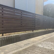 目隠しフェンス工事(三協立山　シャトレナⅡ2型　1000JNK)　No.2662の施工写真1