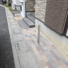 【外構リフォーム】インターロッキング工事　No.2663の施工写真メイン