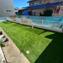 雑草対策【人工芝】施工　No.2659の施工写真メイン